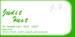 judit hust business card